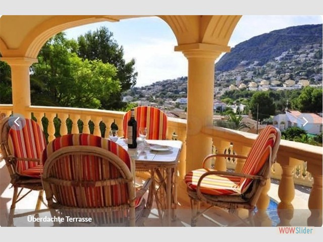 �berdachte Terrasse